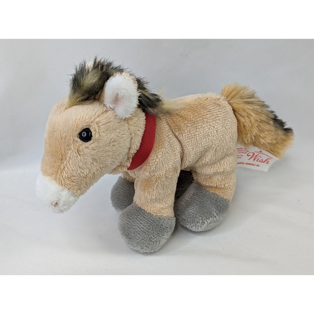Demdaco Christmas Wish Horse Plush Pony 4 Inch Stuffed Animal Toy